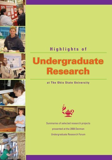 2008 - Undergraduate Research - The Ohio State University