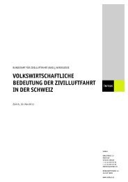 volkswirtschaftliche bedeutung der zivilluftfahrt in der schweiz