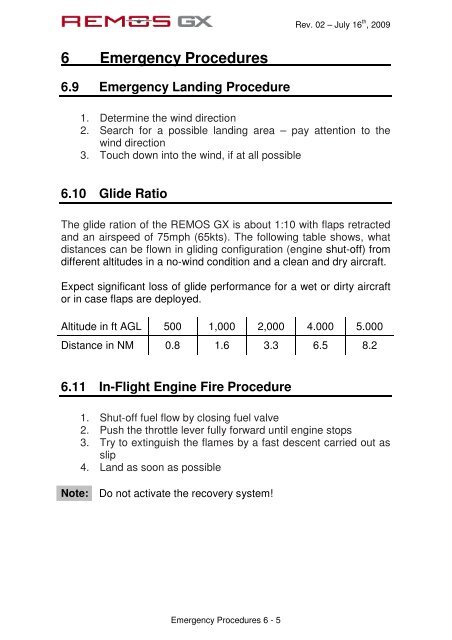 Pilot Operating Handbook - Ecoflight.ch