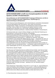 Pressetext zum Kick-off Workshop ECM-Systeme und IHE in ...