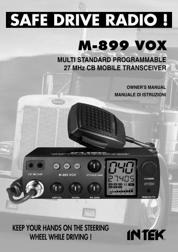 USER MANUAL M-899 VOX - Intek