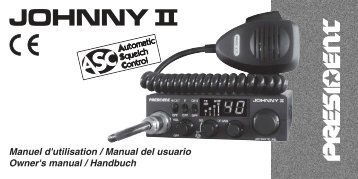 Manuel Johnny II ASC 4 langues.p65 - President Electronics