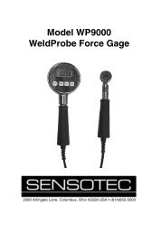 Model WP9000 WeldProbe Force Gage - Honeywell Test and ...