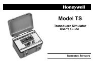 Model TS Strain-gauge Transducer Simulator - Honeywell Test and ...