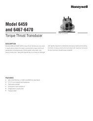 Model 6459 and 6467-6470 - Honeywell Test and Measurement ...