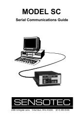 MODEL SC - Honeywell Test and Measurement Sensors