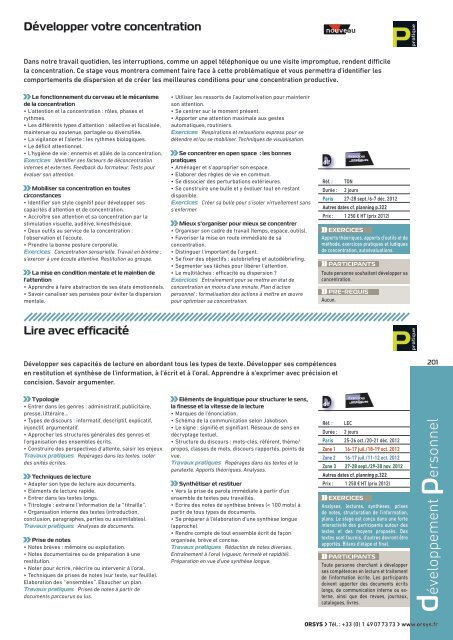 dÃ©veloppement personnel - Orsys