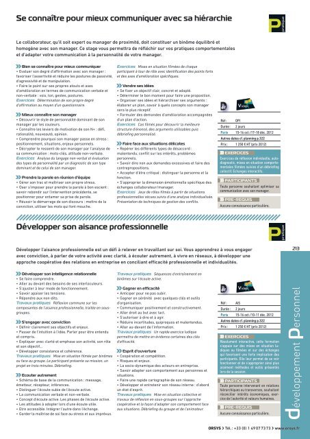 dÃ©veloppement personnel - Orsys