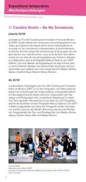 Programme des musÃ©es Museumsprogramm - D'stater musÃ©eÃ«n