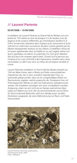 Programme des musÃ©es Museumsprogramm - D'stater musÃ©eÃ«n