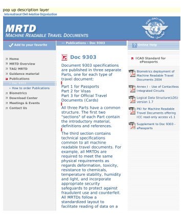 ICAO - Machine Readable Travel Documents (MRTD) - Statewatch