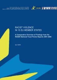 RACIST VIOLENCE IN 15 EU MEMBER STATES - Cospe