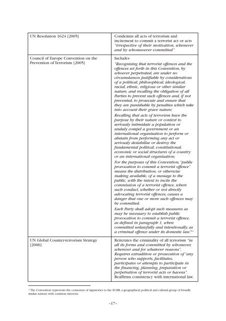 The Definition of Terrorism CM 7052 - Official Documents