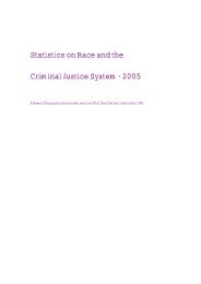 Statistics on Race and the Criminal Justice System - 2005 - Statewatch