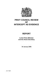 Privy Council Review of intercept as evidence: report - Official ...