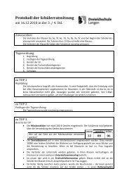Protokoll der Schülerratssitzung  - Dreieichschule