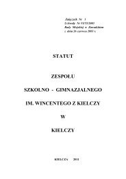 statut zsg w kielczy.pdf - Urząd Miejski w Zawadzkiem - Zawadzkie