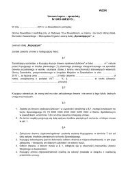 WZÓR Umowa kupna – sprzedaży Nr GRO-UM/2013/… - Zawadzkie