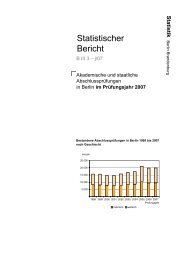 Statistischer Bericht - Amt fÃ¼r Statistik Berlin-Brandenburg