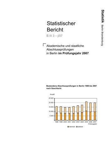 Statistischer Bericht - Amt fÃ¼r Statistik Berlin-Brandenburg