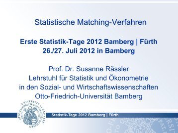 statistischen Matching-Verfahren