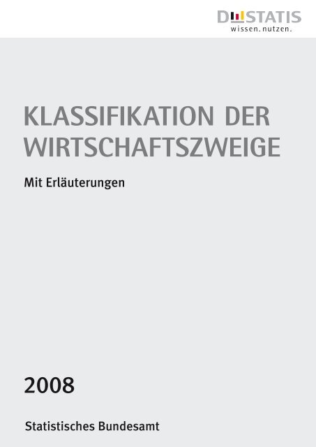WZ 2008 - Statistisches Bundesamt