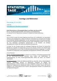 VortrÃ¤ge und Referenten - Bayerisches Landesamt fÃ¼r Statistik und ...