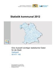 Statistik kommunal 2012 - Bayerisches Landesamt fÃ¼r Statistik und ...