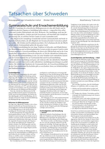 Gymnasialschule und Erwachsenenbildung - Eu-Info.deutschland