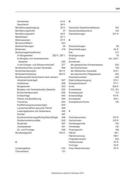 Statistisches Jahrbuch 2012 - Statistik - Freistaat Sachsen