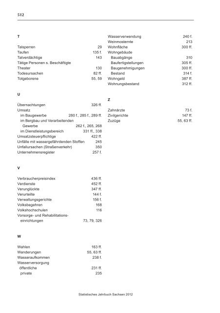 Statistisches Jahrbuch 2012 - Statistik - Freistaat Sachsen