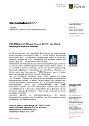 Medieninformation - Statistisches Landesamt Sachsen