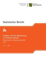 Statistischer Bericht L IV 1 - j/08 - Statistik - Freistaat Sachsen