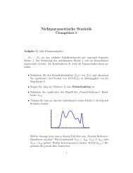 Nichtparametrische Statistik