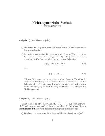 Nichtparametrische Statistik