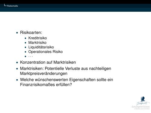 Kennzahlen im Portfolio und Asset Management - Lehrstuhl fÃ¼r ...