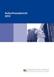 Kulturfinanzbericht 2012 - Statistisches Bundesamt