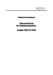 GÃ¼terverzeichnis fÃ¼r Produktionsstatistiken ... - Statistische Ãmter