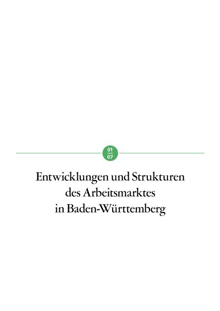 Entwicklungen und Strukturen des Arbeitsmarktes in Baden ...