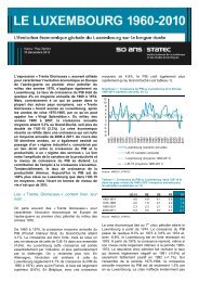 L'Ã©volution Ã©conomique globale du Luxembourg sur sa longue ...