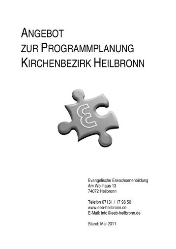 ANGEBOT ZUR PROGRAMMPLANUNG KIRCHENBEZIRK ...