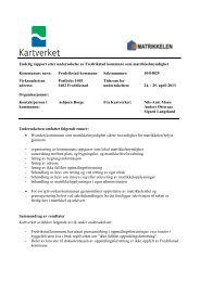 Tilsynsrapport matrikkel - Kartverket