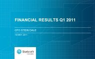 FINANCIAL RESULTS Q1 2011 - Statkraft