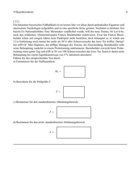 Kapitel 9: Hypothesentests