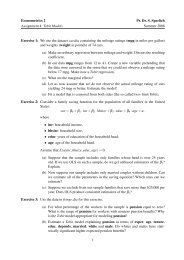 Econometrics 2 Pr. Dr. S. Sperlich Assignment 4: Tobit Models ...