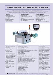 spiral winding machine model kwm-ple - Stator Service Polska