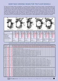 gear rack winding heads for the floor models - Stator Service Polska