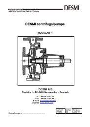 DESMI centrifugalpumpe MODULAR H DESMI A/S