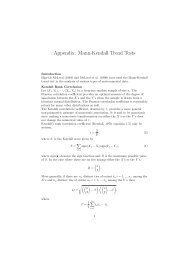 Appendix: Mann-Kendall Trend Tests - Department of Statistical and ...