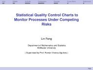 Statistical Quality Control Charts to Monitor Processes Under ...